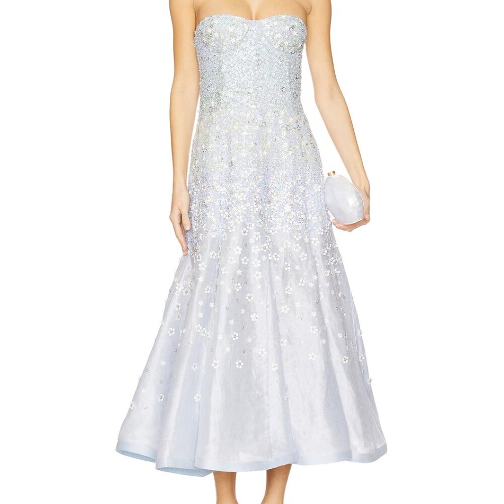 LIKE NEW (Worn Once) LA FUORI Vasilisa Petale Gown | Size: M | Color: Ice Blue